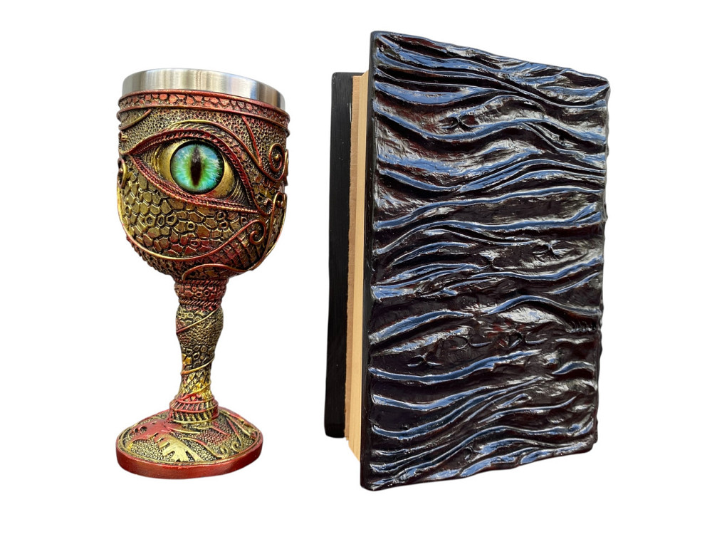 Подарочный набор Бокал 3 Око Зеленый и Блокнот 3 «Книга, что смотрит в ответ» Київ - зображення 4