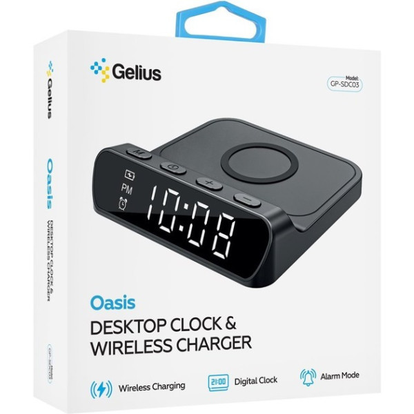 Настільний годинник Gelius Oasis GP-SDC03 Black (Код товару:41465) Харків - зображення 5