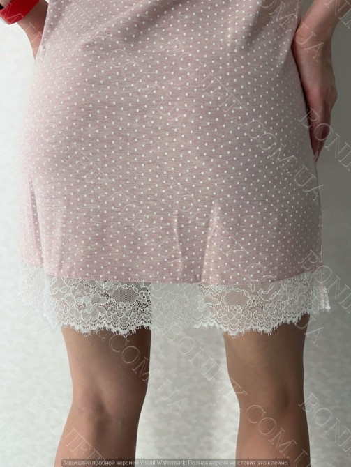 Женская ночная сорочка на тонкой бретели "Peachy Pearl" (арт. LDK 112/61/01) Кривий Ріг - зображення 6