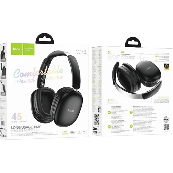 Bluetooth-гарнітура Hoco W73 Graceful Black Харків - зображення 2