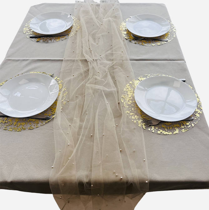 Дорожка раннер Leeseph Жемчужинки 72х300 см бежевая Одесса - изображение 8