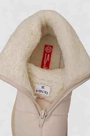 Дутики жіночі зимові на хутрі бежеві | Нові | 36-40 р. Хмельницький