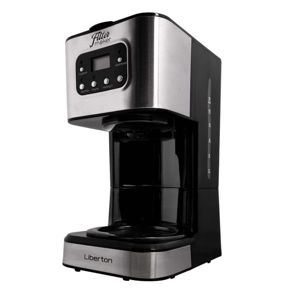 Кофеварка капельная Liberton LCM-2202 950 Вт черный Київ - зображення 4