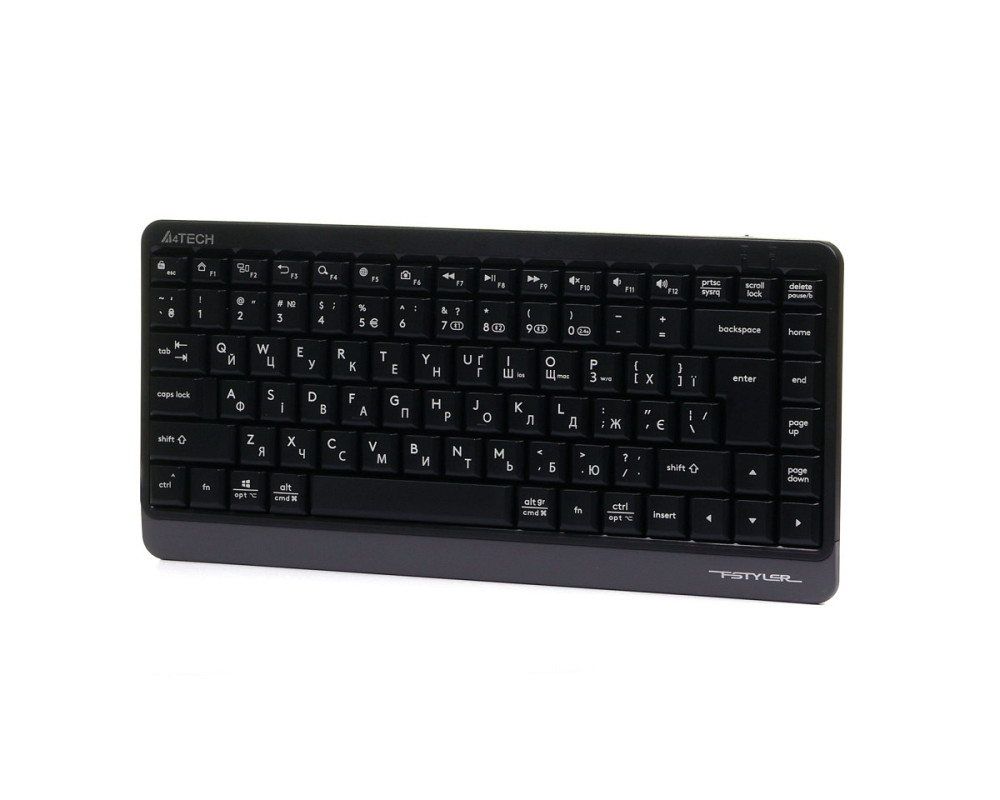 Клавиатура беспроводная A4Tech Fstyler FBK11(Grey) серая Київ - зображення 2