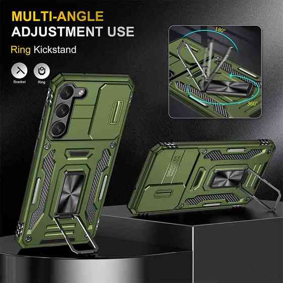 Ударопрочный чехол Camshield Army Ring для Samsung Galaxy S22+ Херсон