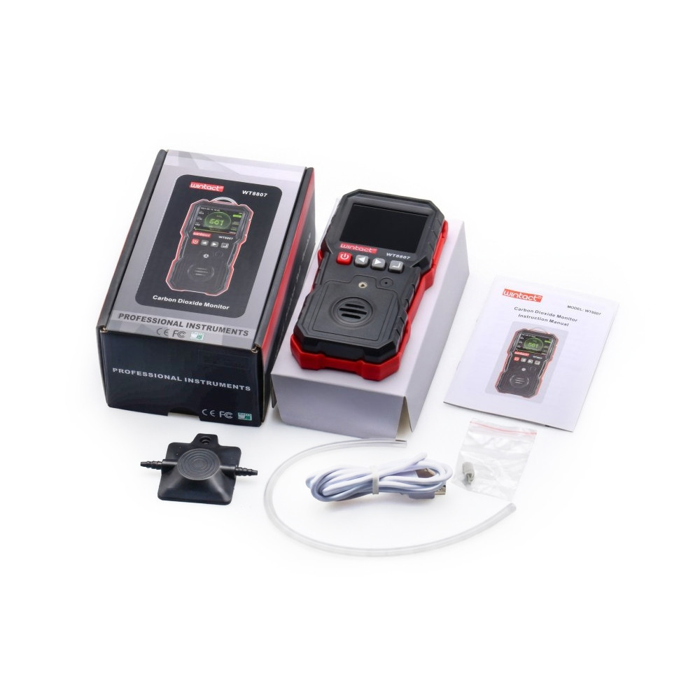 Газоанализатор углекислого газа CO2 (0-10000 μmol/mol) WINTACT WT8807 Харків - зображення 8
