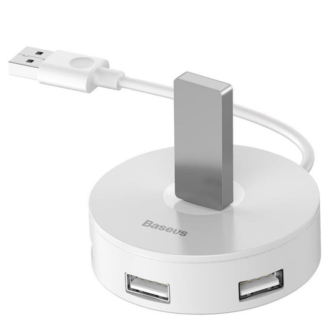 Переходник HUB Baseus Round Box USB to USB 3.0 + 3USB 2.0 (CAHUB-F) Херсон - зображення 3