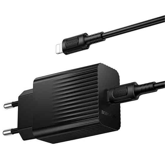 СЗУ Borofone BAS75A Source PD30W (1USB-C) + кабель Type-C to Lightning Херсон