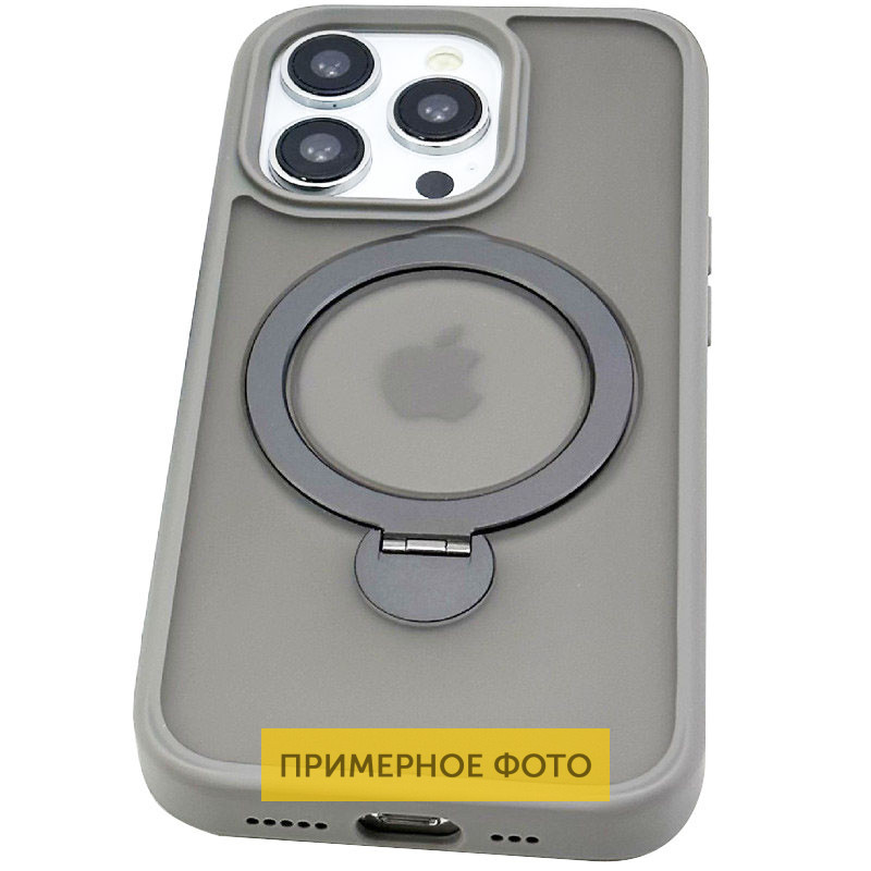 TPU+PC чехол Metal Buttons with MagSafe Colorful HQ Ring для Apple iPhone 16 (6.1") Херсон - зображення 4