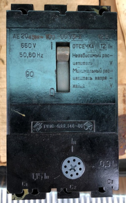 Автоматичний вимикач АЕ2043М-100-10У3-А Суми - зображення 1