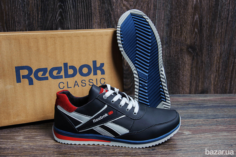 Мужские кожаные кроссовки Anser Reebok NS blue Киев - изображение 10