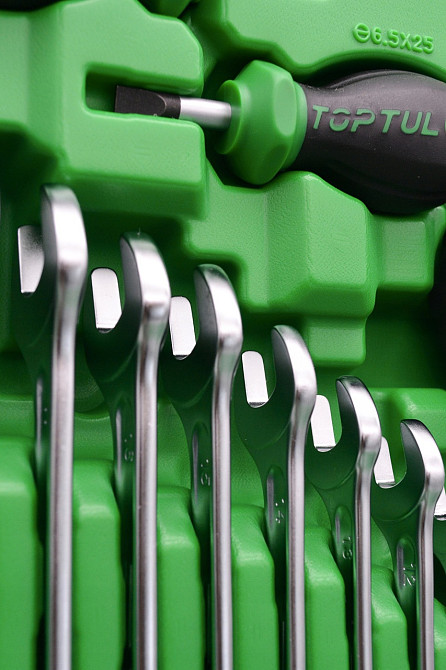 Универсальный набор инструмента 1/4", 3/8", 1/2" 144ед. TOPTUL GCAI144R Харків - зображення 11