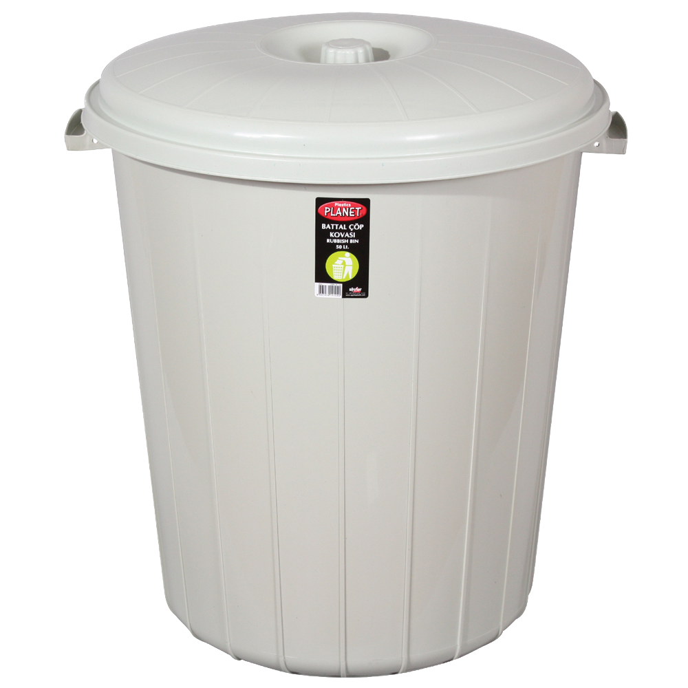 Бак для мусора 50 л серый Planet Київ - зображення 1