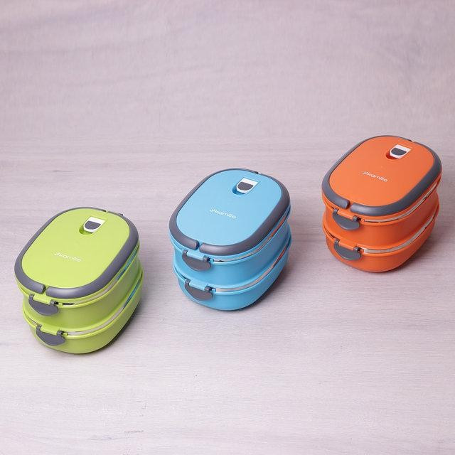 Подвійний ланч бокс на 1800 мл Kamille a2109 Київ - зображення 1