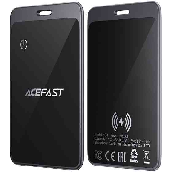 Трекер Acefast S3 Metal Card 100 mAh (2ps) Херсон