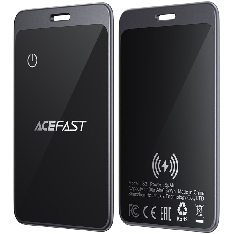 Трекер Acefast S3 Metal Card 100 mAh (2ps) Херсон - зображення 3