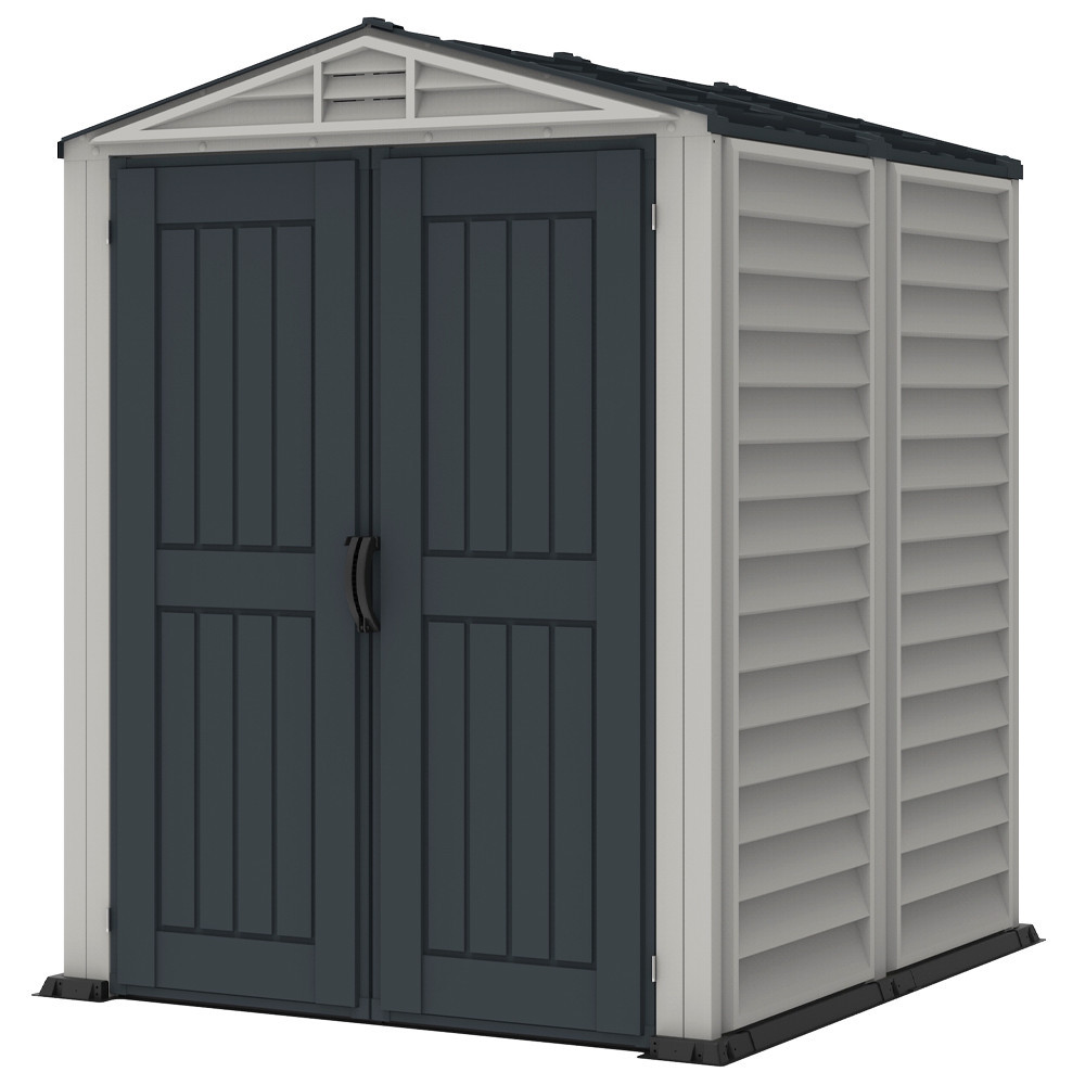 Сарай пластиковый YardMate 171x171x210 см темно-серый Киев - изображение 8