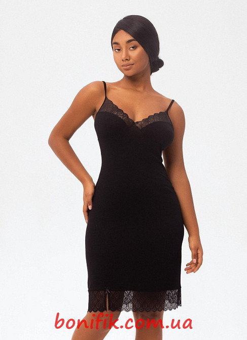 Женская ночная сорочка с кружевами "Black Panters" (60065) (арт. 1348) Кривой Рог - изображение 1