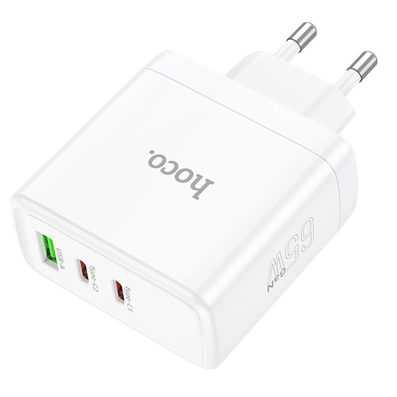СЗУ Hoco N30 Glory PD65W+QC3.0 (1USB-A/2C) Херсон - изображение 3