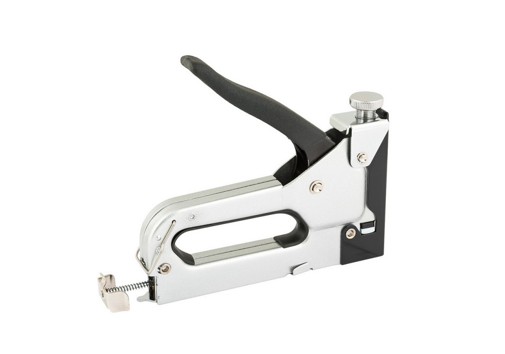 Степлер пружинный MASTERTOOL скоба R53 4-14 мм, плавная регулировка силы удара, корпус металл/хром 4 Харків - зображення 2