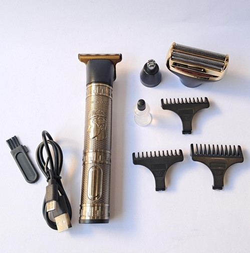 Триммер аккумуляторный 5 в 1 Geemy GM-8045 3 Вт золотистый Київ - зображення 1