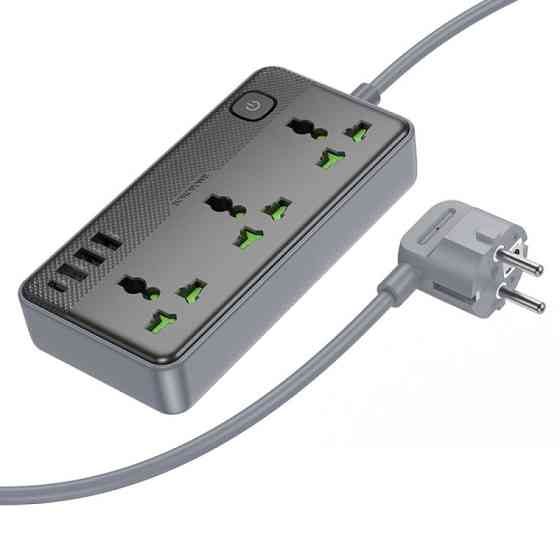 Удлинитель Borofone BAC2A (3USB-A/1C/3xSocket) (1.5m) Херсон