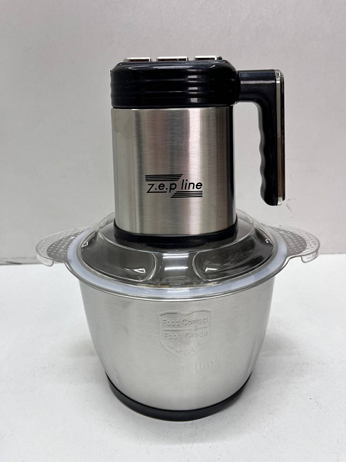 Измельчитель с 2 чашами 6 в 1 Zepline ZP-00219 3.2 л 3000 Вт серебристый Київ - зображення 8