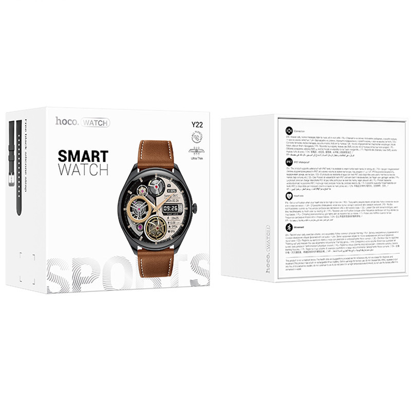 Смарт-часы Hoco Smart Watch Y22 Amoled Smart sports watch (call version) Херсон - зображення 2