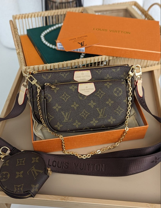 Сумочка 3 в 1, сумка женская кросс боди Louis Vuitton Multi Pochette bag AN105 Одеса - зображення 1