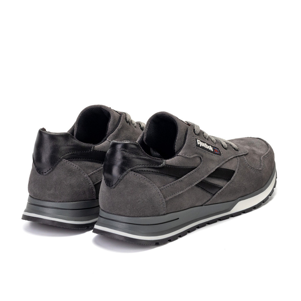 Мужские кожаные кроссовки Anser Grey Киев - изображение 4