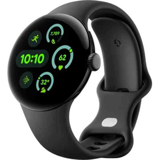 Смарт-годинник Google Pixel Watch 3 41mm Wi-Fi Matte Black Aluminum Case/Obsidian Active Band (Код т Харків
