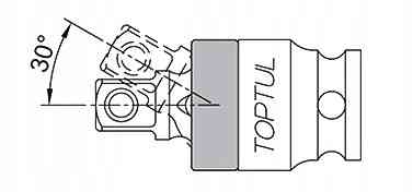 Кардан ударный 3/8" TOPTUL усиленный KACN120B Харків