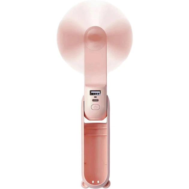 Вентилятор аккумуляторный Jisulife F8X Pink 10 Вт розовый Киев - изображение 2