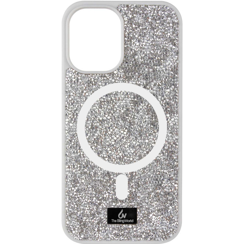 TPU чехол Bling World Rock Diamond with MagSafe для Apple iPhone 16 (6.1") Херсон - зображення 1
