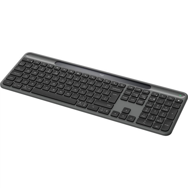 Клавиатура компьютерная безпроводная Logitech Slim Solar+ for Business Wireless/Bluetooth Graphite L Київ - зображення 3