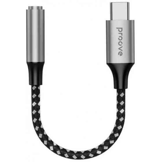 Адаптер Proove SoundMesh Type-C to 3.5 mm Gray (ACSM00005201) (Код товару:38025) Харків