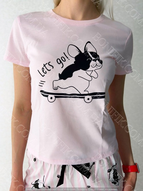 Женская пижама с футболкой и шортами "Roksana" (12276) (арт. 1759) Кривий Ріг - зображення 3