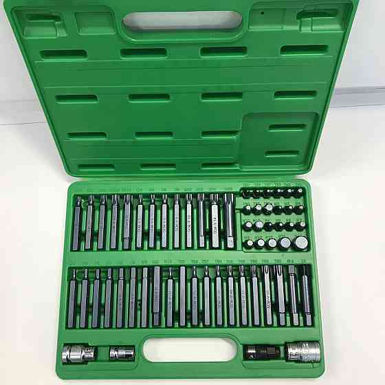Профессиональный набор бит TORX, HEX, SPLINE, RIBE, SQ 60ед. TOPTUL GCAI6003 Харків