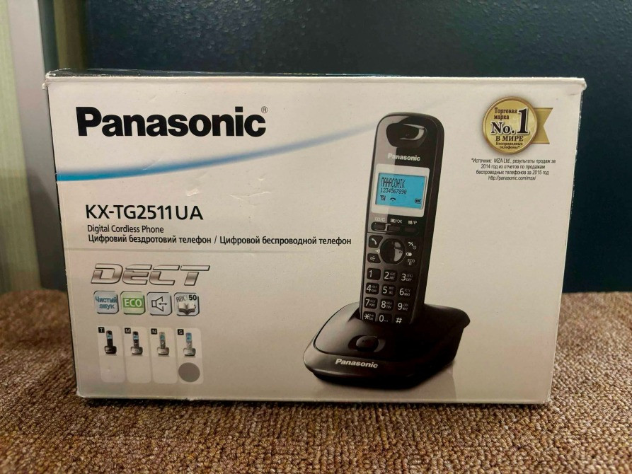 Panasonic KX-TG2511UAT DECT бездротовий телефон/радіотелефон новий Київ - зображення 1