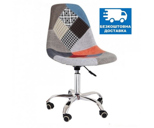 Офісне крісло Астер м'яке різнокольорова тканина Дніпро - зображення 1