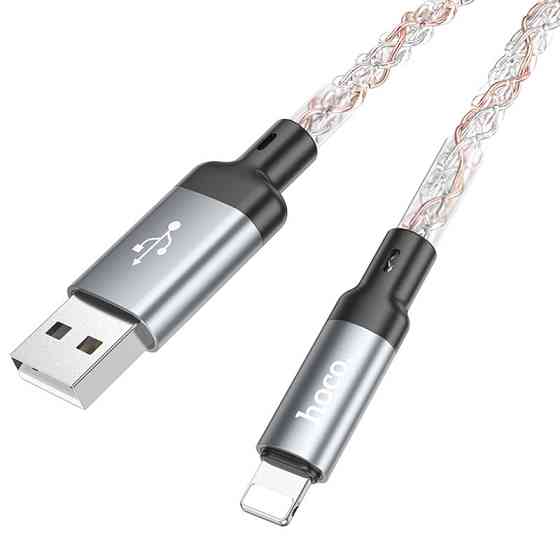 Дата кабель Hoco U112 Shine 2.4A USB to Lightning (1m) Херсон