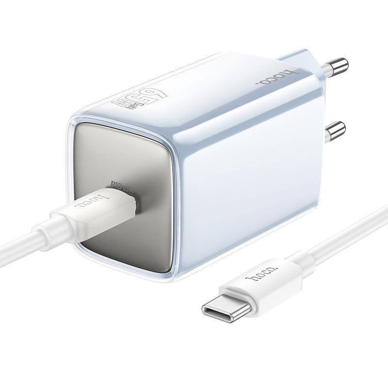 СЗУ Hoco N48 Glorious PD65W (1USB-C) + кабель Type-C to Type-C Херсон - изображение 2