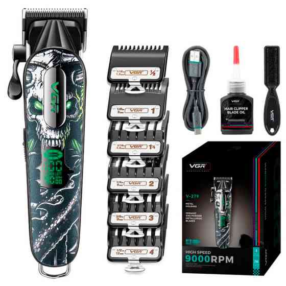 Машинка для стрижки аккумуляторная VGR V-279 GREEN 10 Вт зеленая Киев