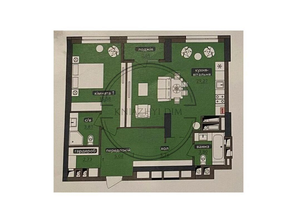 Видова 2к. квартира на Теремках, Метрополіс № 21141848 Киев - изображение 2
