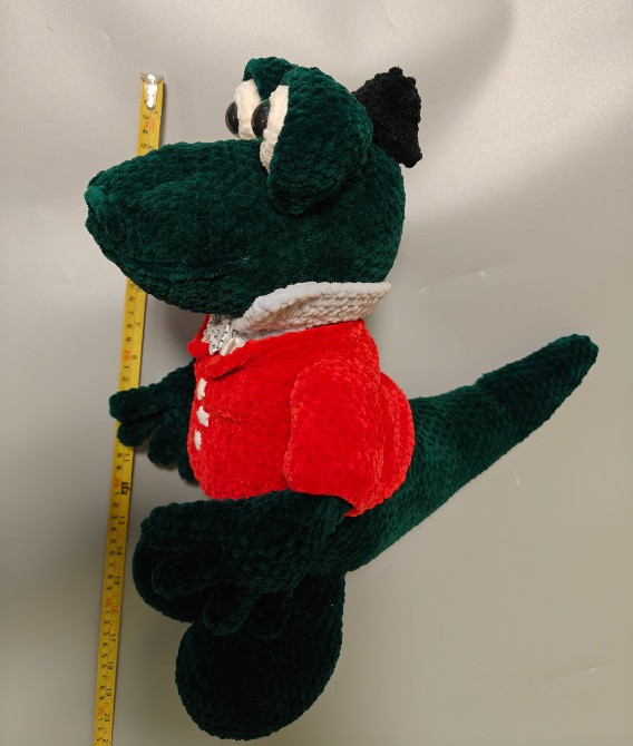 Крокодил іграшка м'яка в'язана зелена сувенір подарунок hand made ручна робота Нововолынск - изображение 3