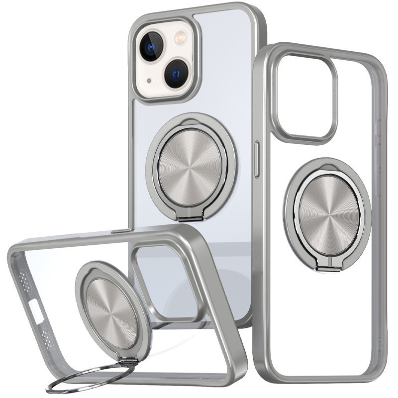 TPU+PC чехол Metal Ring with Magnetic Fit для Apple iPhone 15 (6.1") Херсон - зображення 1