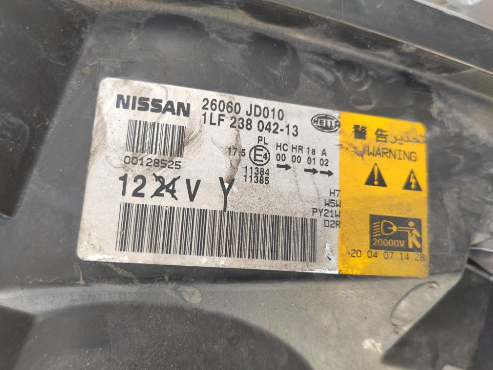 Фара левая ксенон Nissan Qashqai 2007-2010 (26060JD010) Ковель - зображення 4