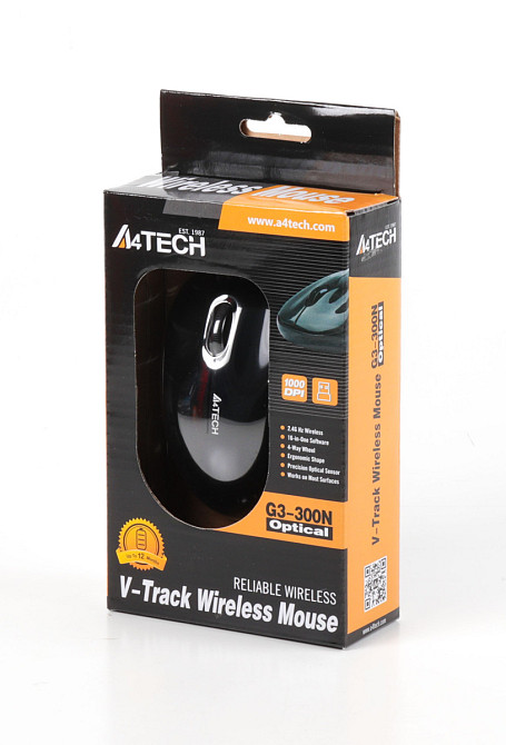 Мышь компьютерная безпроводная A4Tech G3-300N Black черная Київ - зображення 4