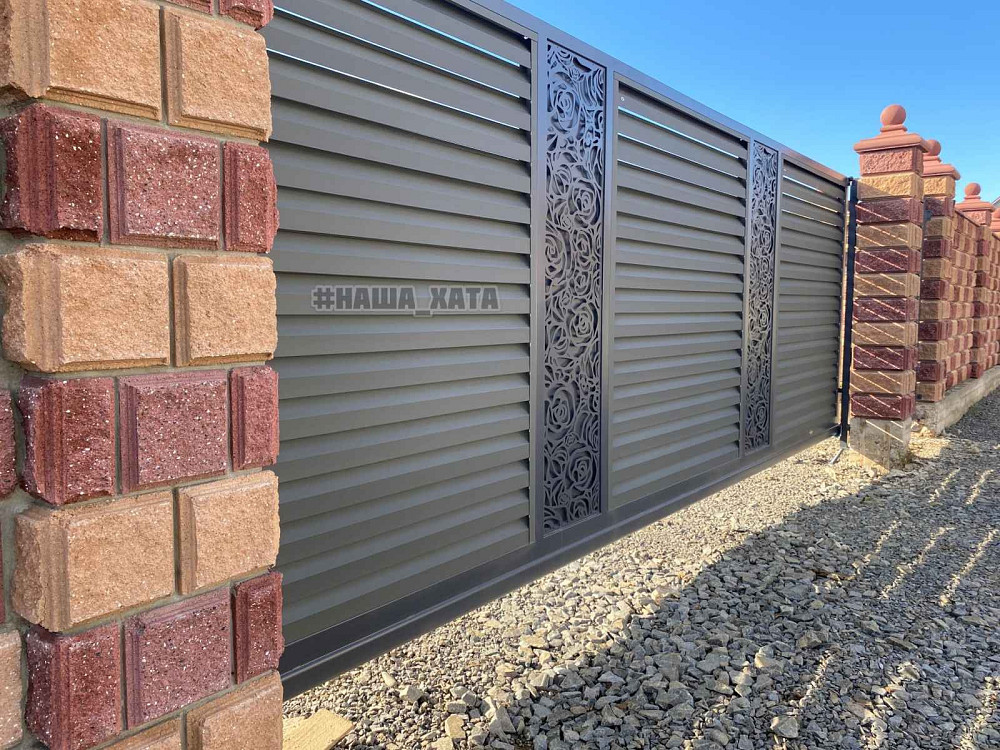 Ворота огорожі - паркан від виробника Наша Хата. Запорожье - изображение 10