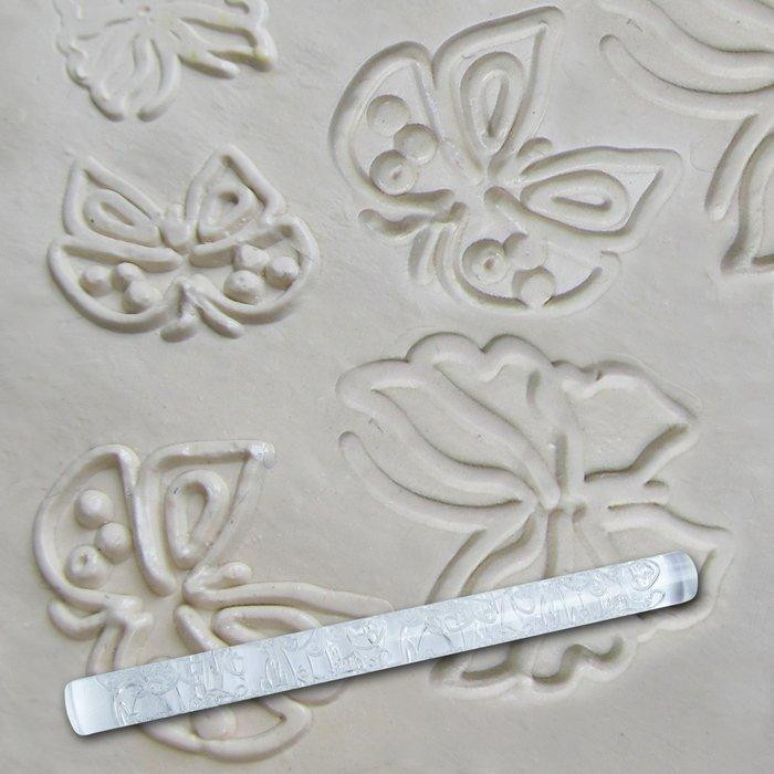 Скалка кондитерська рисунок Empire Метелик EM-8935 21 см Киев - изображение 1